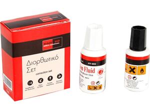 Διορθωτικό υγρό + Διαλυτικό Σετ BlackRed 20 ml