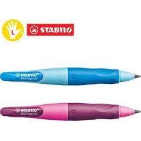 Σετ Μηχανικό μολύβι Stabilo Easy Start 3.15mm με ξύστρα για αριστερόχειρες (Διάφορα χρώματα)