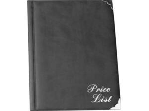 Τιμοκατάλογος (menu) SD-133-1 15x21cm 8 φύλλων Μαύρος