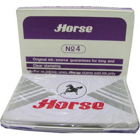 Ταμπόν σφραγίδος HORSE No 4 λιλά 5Χ7cm (Λιλά)