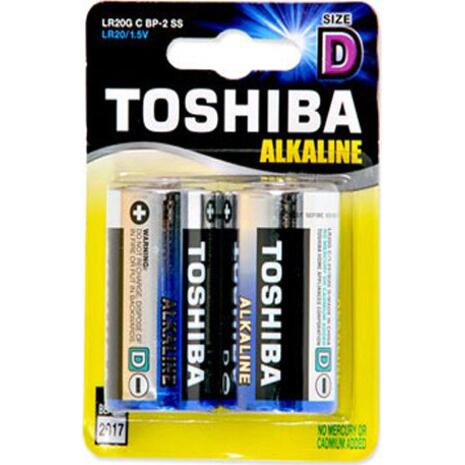 Αλκαλικές μπαταρίες TOSHIBA D LR20 high power (Συσκευασία. 2 τεμαχίων)
