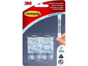 Κρεμασταράκια Διαφανή 3M Command (2 τεμάχια)