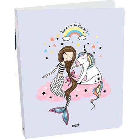 Κλασέρ Σχολικό Next Unicorn με 2 κρίκους 26x21x4cm (Διάφορα σχέδια)