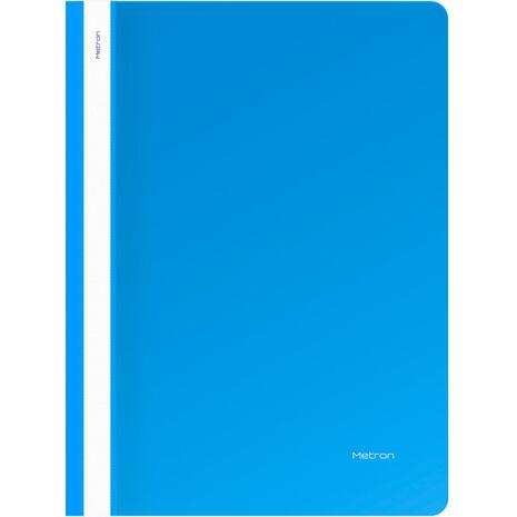 Ντοσιέ με έλασμα Metron A4 P.P χωρίς οπές (Γαλάζιο)