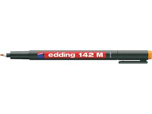 Μαρκαδόρος ανεξίτηλος διαφανειών EDDING 142M 1.0mm πορτοκαλί