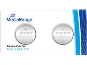 Αλκαλική μπαταρία MEDIARANGE Coin Cells AG10 1.5V (LR54) συσκευασία 2 τεμαχίων