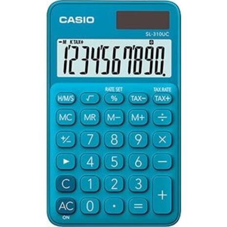 Αριθμομηχανή CASIO SL-310UC-BU Blue 10 ψηφίων