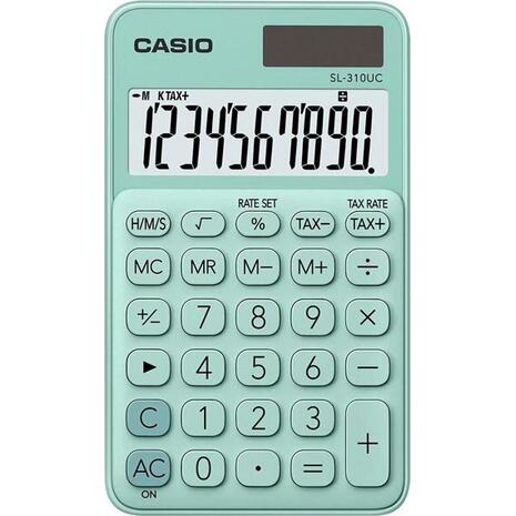 Αριθμομηχανή CASIO SL-310UC GN Green 10 ψηφίων