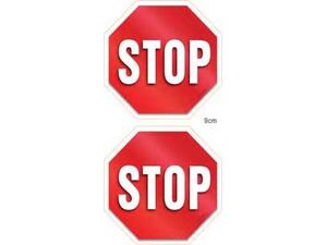 Πινακίδα PVC "STOP" (2x9cm) αυτοκόλλητο