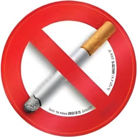 Πινακίδα PVC "No smoking" (6x5-7cm) αυτοκόλλητο