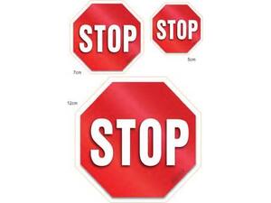 Πινακίδα "STOP" (1x12cm,1x7cm,1x5cm) αυτοκόλλητο