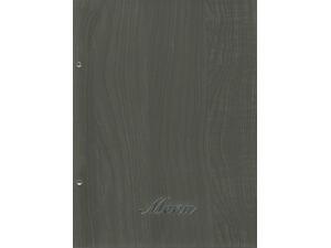 Τιμοκατάλογος (menu) wood 24x32cm 10 θέσεων καφέ