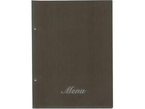 Τιμοκατάλογος (menu) Fabric 24x32cm 10 θέσεων καφέ