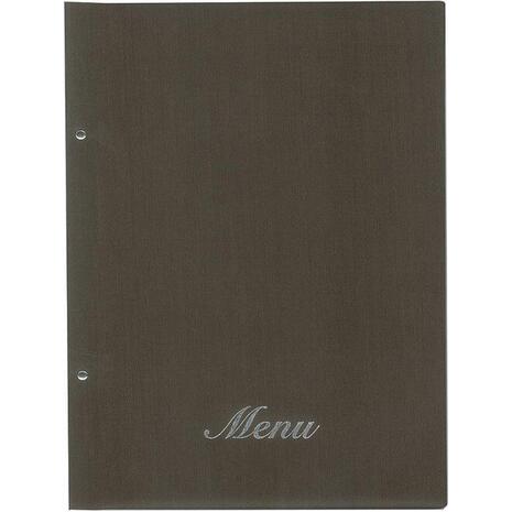 Τιμοκατάλογος (menu) Fabric 24x32cm 10 θέσεων καφέ