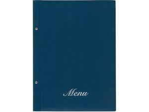 Τιμοκατάλογος (menu) Fabric 24x32cm 10 θέσεων μπλε