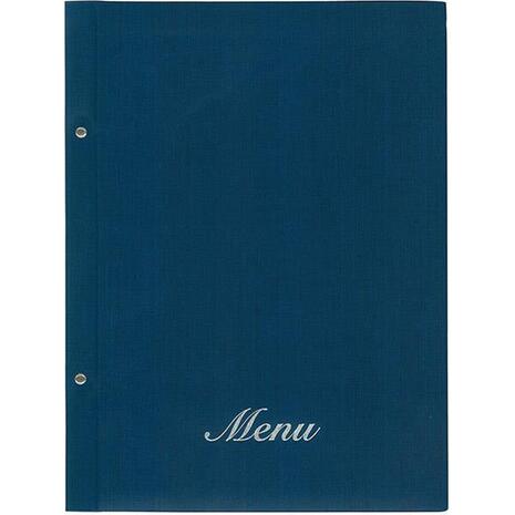 Τιμοκατάλογος (menu) Fabric 24x32cm 10 θέσεων μπλε