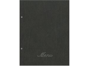 Τιμοκατάλογος (menu) Old Leather 24x32cm 10 θέσεων μαύρο