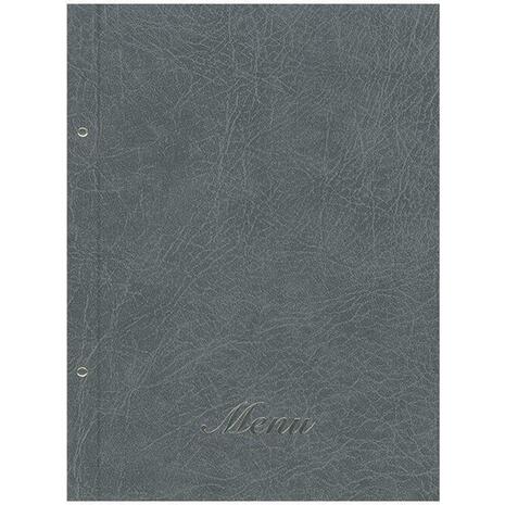 Τιμοκατάλογος (menu) Old Leather 24x32cm 10 θέσεων γκρι