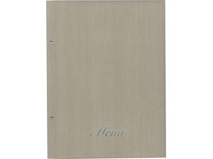 Τιμοκατάλογος (menu) Fabric 24x32cm 10 θέσεων μπεζ