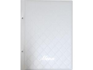 Τιμοκατάλογος (menu) καπιτονέ 24x32cm 10 θέσεων λευκό