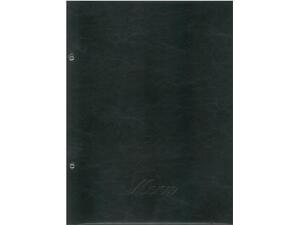 Τιμοκατάλογος (menu) πυρογραφικό PU 24x32cm 10 θέσεων μαύρο