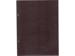 Τιμοκατάλογος (menu) πυρογραφικό PU 24x32cm 10 θέσεων μπορντώ