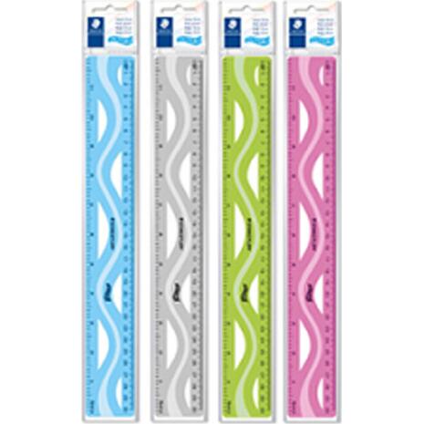 Χάρακας πλαστικός  STAEDTLER UltraFlex 30cm σε διάφορα χρώματα