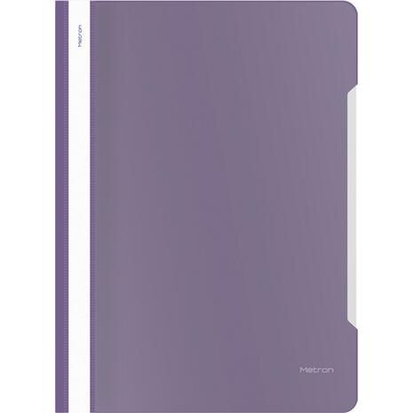 Ντοσιέ με έλασμα Metron A4 P.P χωρίς οπές μωβ