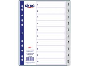 Διαχωριστικό Skag πλαστικό Α4 αριθμητικό (1-10) ECO