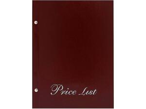 Τιμοκατάλογος (menu) Next Price list basic 14x21cm 6 φύλλων μπορντό