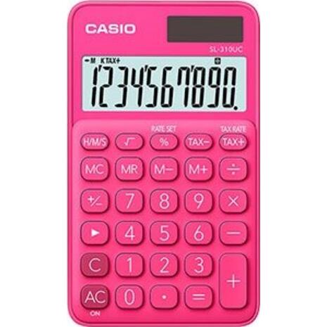 Αριθμομηχανή CASIO SL-310UC-RD 10 ψηφίων 7x11,85cm