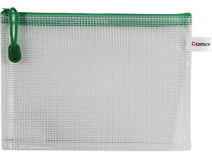 Τσαντάκι με φερμουάρ Comix PVC A5 235x165mm διάφανο (Διαφανές)