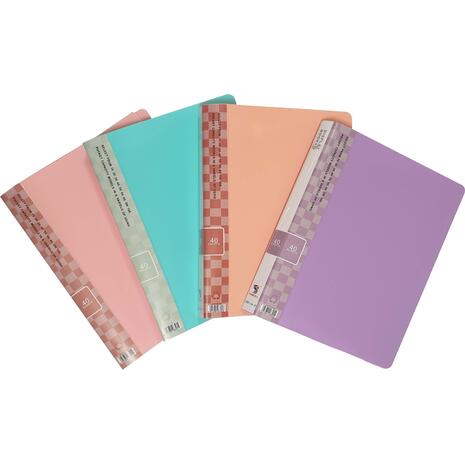 Ντοσιέ σουπλ 40 θέσεων Α4 pastel διάφορα χρώματα