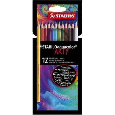 Ξυλομπογιές Stabilo Aquacolor Arty (12τεμ) 1612/1-20