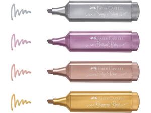 Μαρκαδόρος υπογράμμισης Faber Castell 1546 metallic διάφορα χρώματα