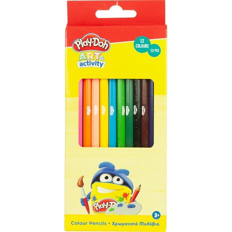 Ξυλομπογιές Play Doh Εξάγωνες 12 Χρώματα (320-20003)