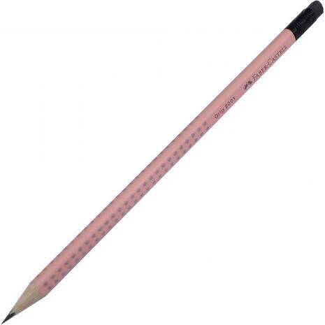 Μολύβι γραφίτη FABER CASTELL Grip 2001 σομόν με γόμα