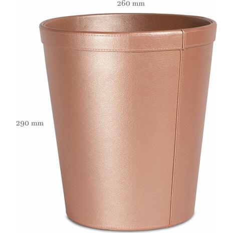 Καλάθι αχρήστων OSCO δερματίνη blush No4417 29cm (Ροζ)