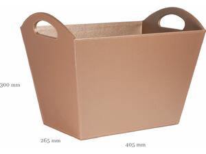 Καλάθι περιοδικών Osco δερματίνη Blush No4301 (Ροζ)