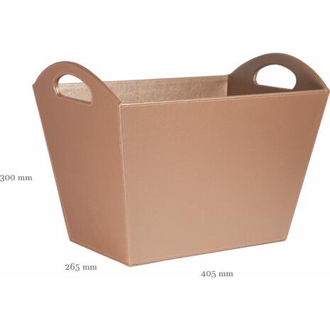 Καλάθι περιοδικών Osco δερματίνη Blush No4301 (Ροζ)