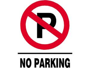 Πινακίδα PP "No parking" 15x20 cm