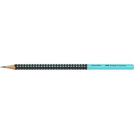 Μολύβι γραφίτη Faber Castell Grip 2001 δίχρωμο μαύρο/τιρκουάζ
