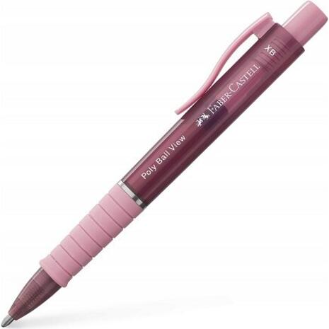 Στυλό Faber Castell Poly Ball View 1.4 Rose Shadow (145753)