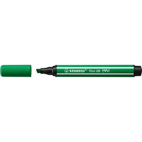 Μαρκαδόρος STABILO Pen 68 MAX 2πλης γραφής 5 mm + 1 mm 68/36 green (Πράσινο)