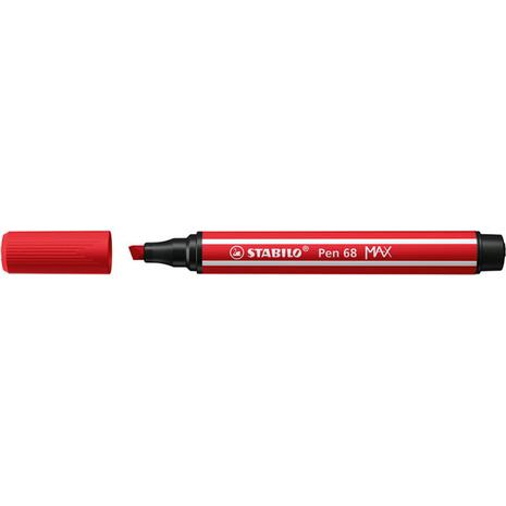 Μαρκαδόρος STABILO Pen 68 MAX 2πλης γραφής 5 mm + 1 mm 68/48 carmine red (Carmine Red)