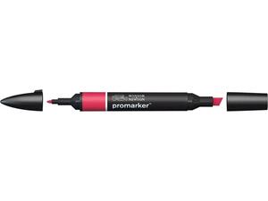 Μαρκαδόρος ανεξίτηλος Winsor & Newton Promarker διπλής μύτης fine (λεπτή σφαιρική) & broad (διαγώνια πλακέ) R455 Ruby
