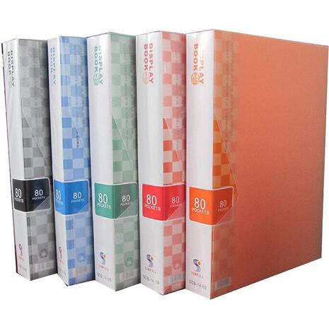 Ντοσιέ σουπλ  SUNFULL 80 διαφανείς θήκες display book σε διάφορα χρώματα