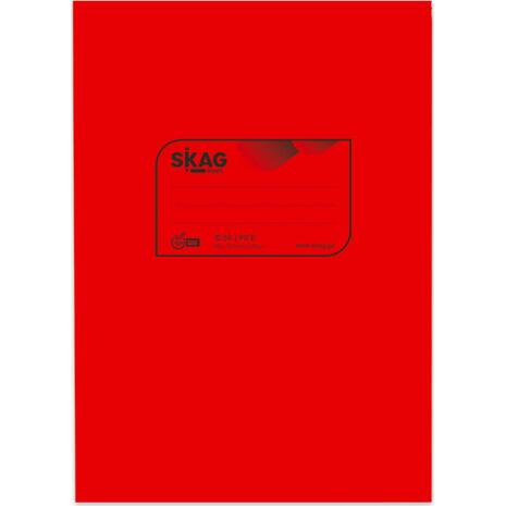 Τετράδιο Skag "P.P. ΔΙΑΦΑΝΗ" 50 Φύλλων 17x25 Ριγέ Κόκκινο (Κόκκινο)