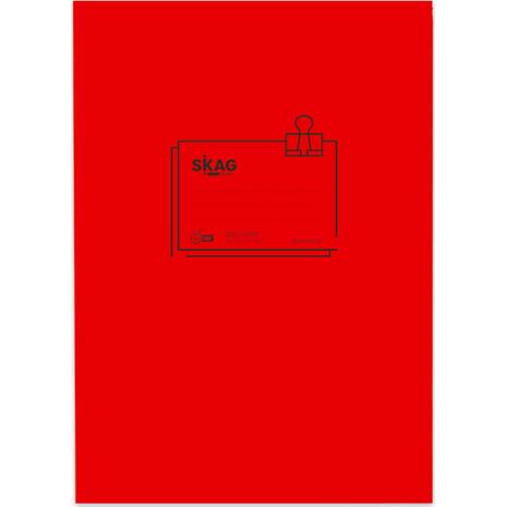 Τετράδιο Skag "P.P. ΔΙΑΦΑΝΗ" 50 Φύλλων 17x25 Ριγέ Κόκκινο (Κόκκινο)