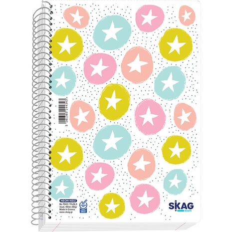 Τετράδιο Skag Σπιράλ "NEON KIDZ" 2 Θεμάτων (244336) (Διάφορα σχέδια)